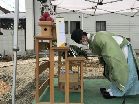 地鎮祭の写真